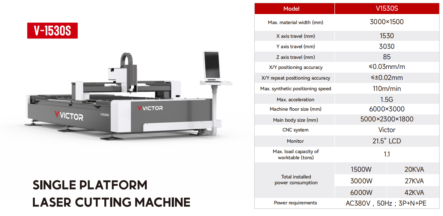 Single Platform Laser Cutting Machine